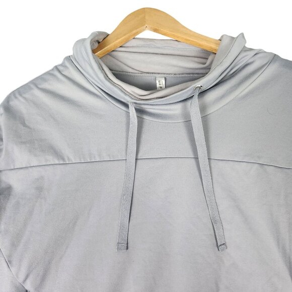 Fabletics Women's Gray Cowl Neck Long Sleeve Pullover Top Size S - Picture 2 of 6
